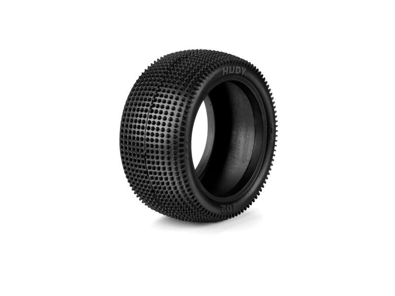 HUDY 1/10 OFF-ROAD TIRE 2WD/4WD REAR CARPET - 102 - MEDIUM (2) / HUD816102-M