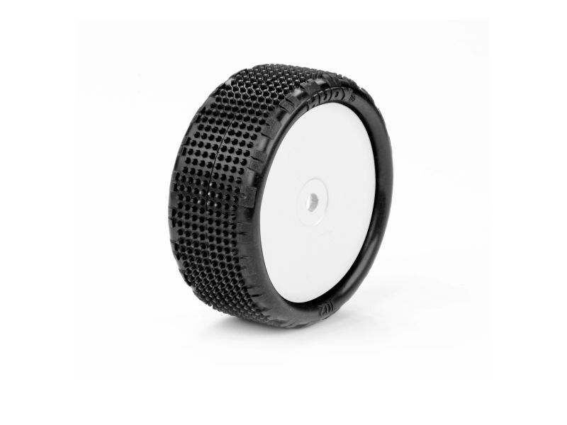 HUDY 1/10 OFF-ROAD PRE-GLUED TIRE 4WD FRONT CARPET - 102 - MEDIUM / HUD854102-M