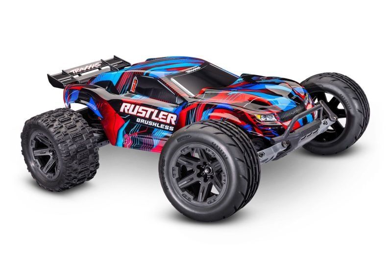 TRAXXAS Rustler 1/10 2WD Stadium-Truck rot RTR / TRX37454-4-RED