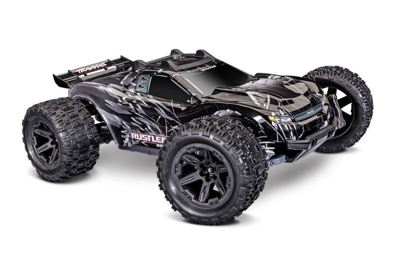 TRAXXAS Rustler 1/10 4x4 Stadium-Truck schwarz RTR / TRX67464-4-BLK