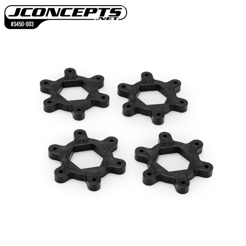 Jconcepts fJC-3450 Shuffle-Felgen Shuttle 3.8 bead lock wheel hex adaptor, (4) / JC-3450-003