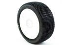 ProCircuit Addictive v2 Buggy Reifen 1:8 Mischung S1 supersoft montiert auf weißer Felge, 17 mm Hex / PCW2004-S1