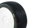 ProCircuit Addictive v2 Buggy Reifen 1:8 Mischung S1 supersoft montiert auf weißer Felge, 17 mm Hex / PCW2004-S1