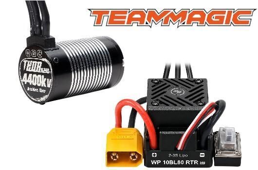 Team Magic Brushless-Kombipaket Thor MAX-10 Regler G2 und Thor 3660 Motor 4400KV / TM191016G2