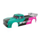 ARRMA INFRACTION 4X4 Al-Road 3S BLX Painted Decaled Trimmed Body (Teal/Pink) / ARA-2649