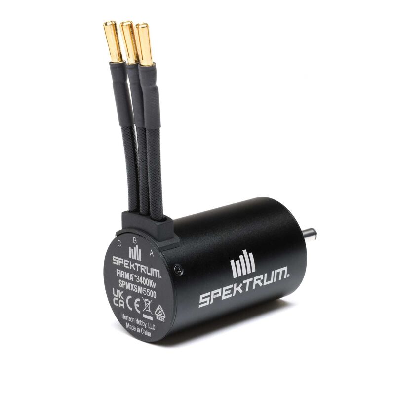 Spektrum Accessories Firma 3650-3400Kv 4-Pole Sensorless Brushless Motor: 5mm / SPMXSM5500