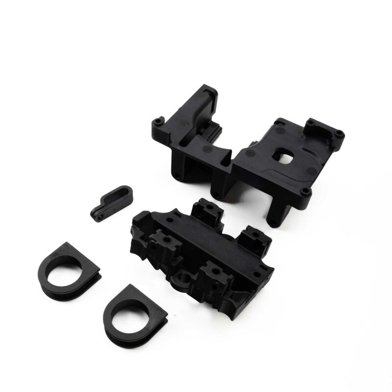 Losi Center Diff Mount Rear & Top with Bearing Inserts: 5IVE-TE / LOS-3724