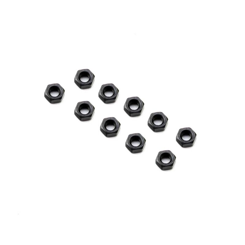 Axial M3 Nut Thin Black (10) / AXI-3837