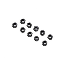 Axial M3 Nut Thin Black (10) / AXI-3837