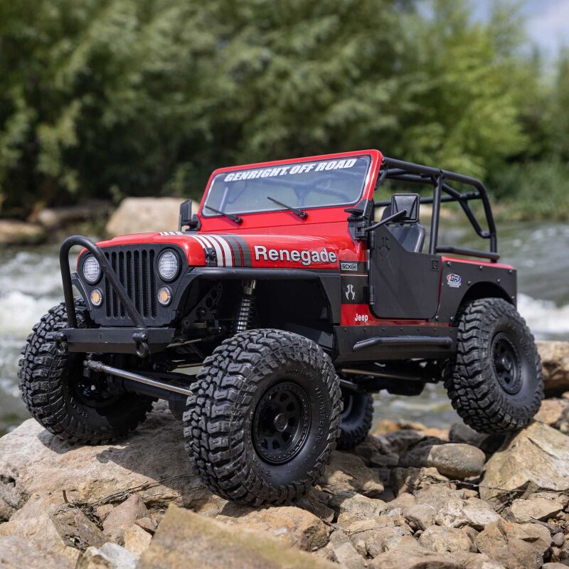 Axial SCX10 III Jeep CJ-7 1:10 4X4 Brushed Rock Crawler RTR, rot / AXI03008V2T1