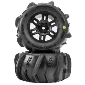Pro-Line Racing 1/16 Dumont F/R MT Tires Black Split Six (2): ARRMA MINI KRATON / PRO1031210