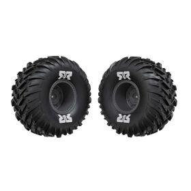 ARRMA dBoots Cut Chevron MT Tire Set Glued Gun metal /...