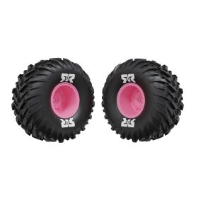 ARRMA dBoots Cut Chevron MT Tire Set Glued Pink / ARA-3497