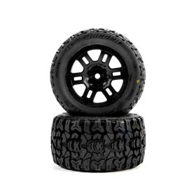 Pro-Line Racing Jaeger Front/Rear MT Tires MTD 12mm Black Split Six (2): ARRMA MINI KRATON / PRO1034610
