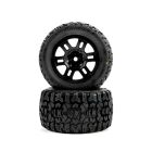 Pro-Line Racing Jaeger Front/Rear MT Tires MTD 12mm Black Split Six (2): ARRMA MINI KRATON / PRO1034610