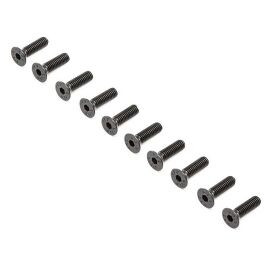 Losi Flat Head Screws M4 x 12mm STL (10) / LOS-4014