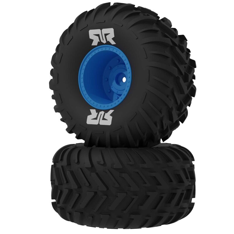 ARRMA Reifensatz dBoots Cut Chevron Mounted Glued blau / ARA-3220