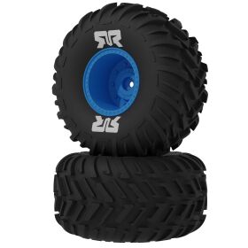 ARRMA dBoots Cut Chevron Mounted Tire Set Glued Blue /...