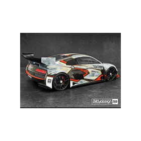 Bittydesign AR8-GT3 1:8 GT Klar body 360mm, long wheelbase (LWB), ( HW | 1.5mm) / BDGT8-ARLWH