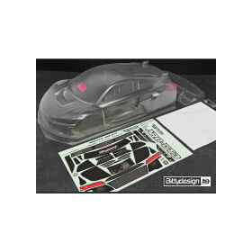 Bittydesign AR8-GT3 1:8 GT Klar body 360mm, long wheelbase (LWB), ( HW | 1.5mm) / BDGT8-ARLWH