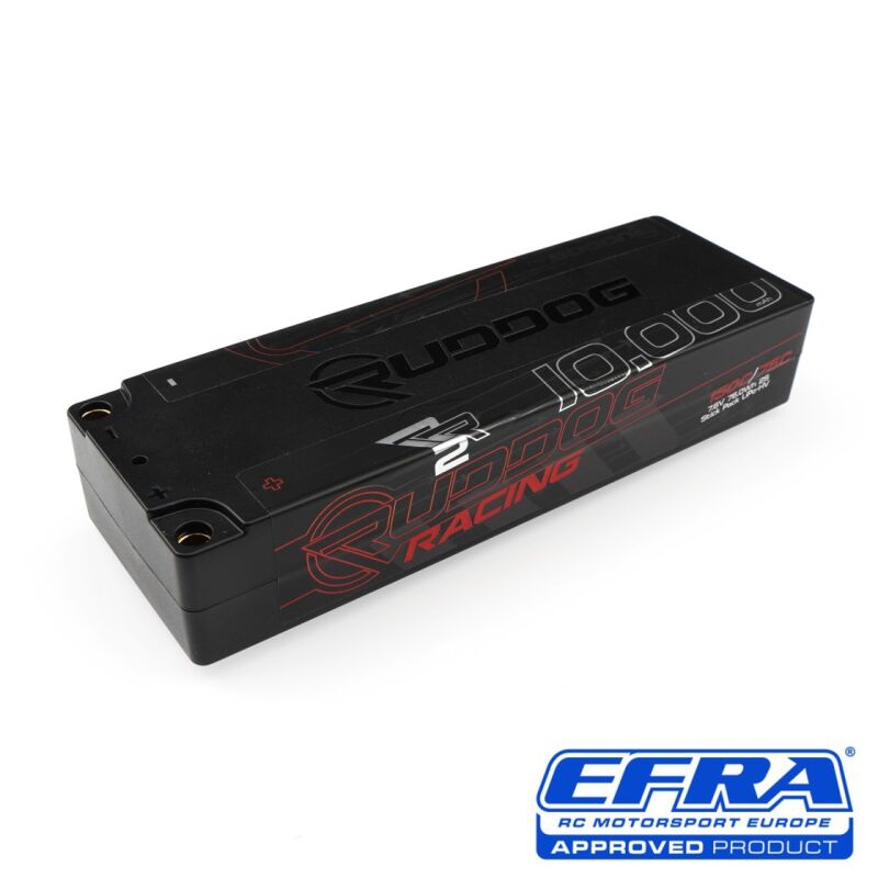 RUDDOG Racing RR2 LiPo-HV Akku 10000mAh 7.6V 2S 150C Stick Pack 25mm / RP-0860