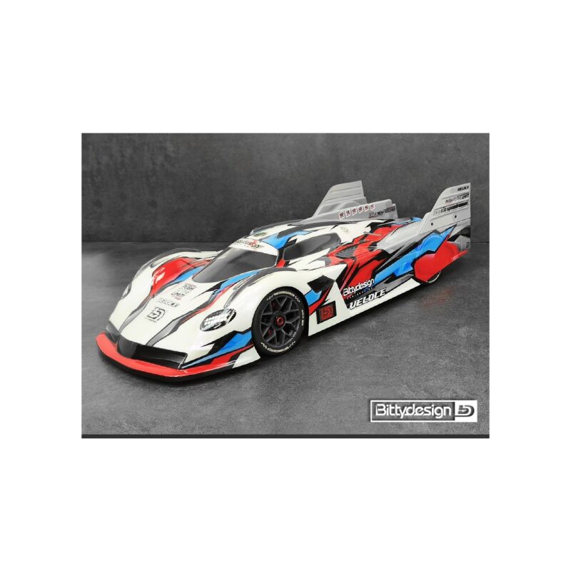 Bittydesign VELOCE 1:7 Speed-Run Karosserie klar, vorgeschnitten, 2mm (für ARRMA Infraction / Limitless, Hobao VTE2) / BDAR7-VLC