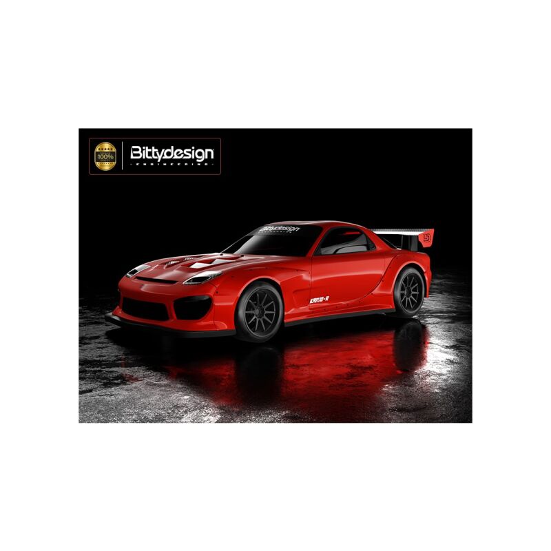 Bittydesign KANJO-R Karosserie 1:28 klar unlackiert (passend für Mini-Z & RC28R) / BDMZ-KJR