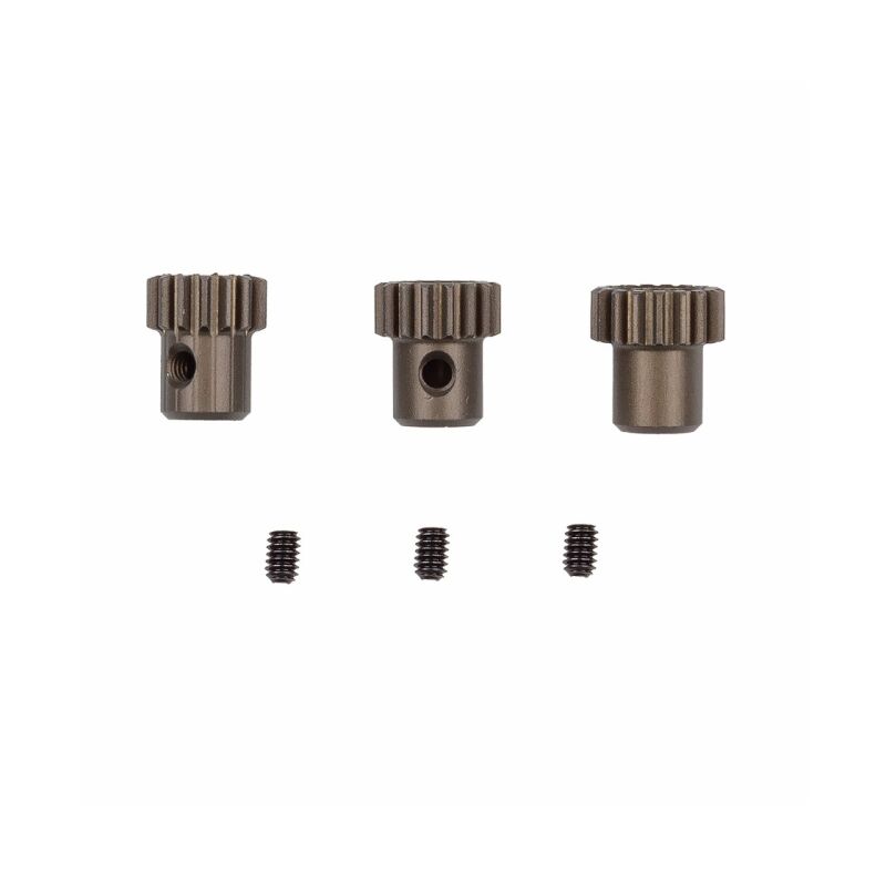 Team Associated RC28R FT Aluminum 1:28 Pinion Gear Set, 15-17 Tooth – 64P / AE21692