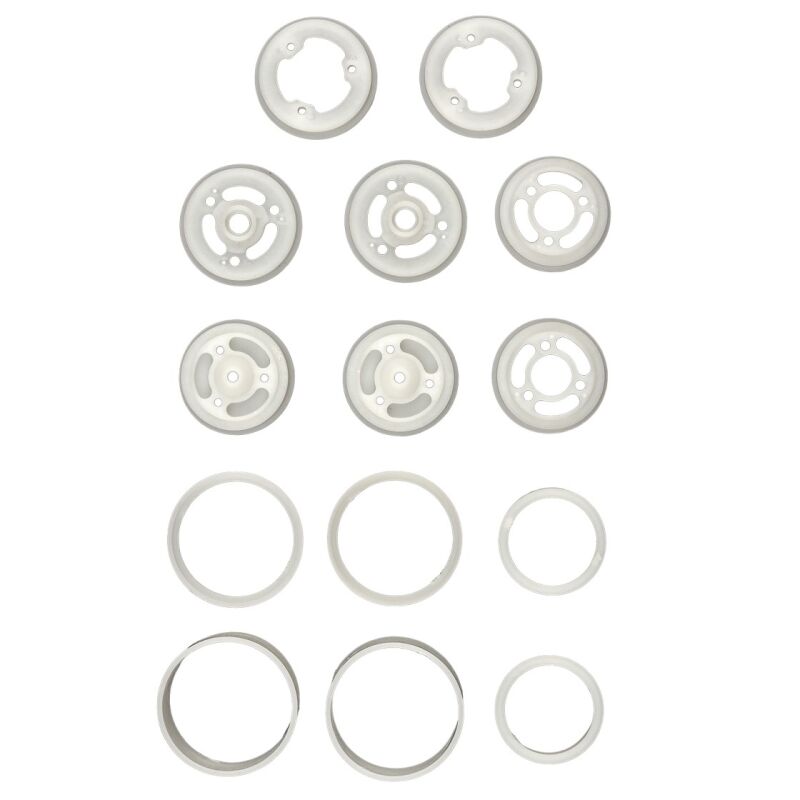 Team Associated Model 24 Wheel Set, White / AE21753