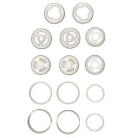Team Associated Model 24 Wheel Set, White / AE21753