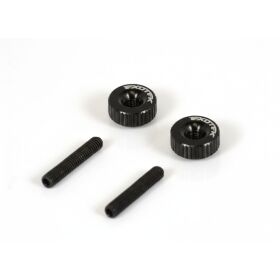 Exotek Twist Nuts Rändelmuttern M3 Aluminium 2...