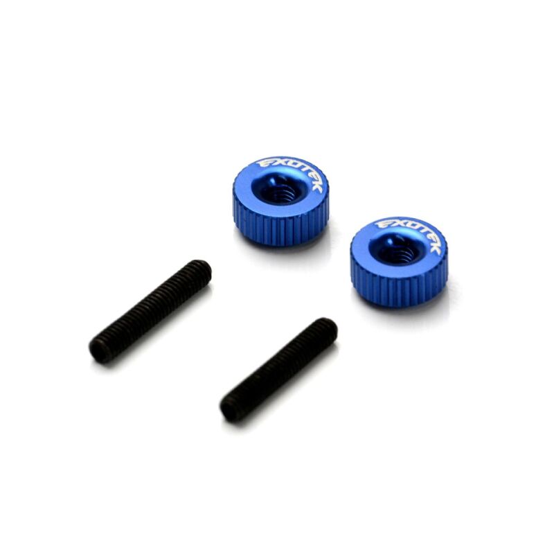 Exotek Twist Nuts For M3 Thread (Blue) / EXO1191BLU