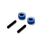 Exotek Twist Nuts For M3 Thread (Blue) / EXO1191BLU
