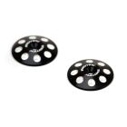 Exotek XL Wing Buttons, 7075 Heavy Duty 22mm Wing Buttons For 1/8 Scale (2pcs | Black) / EXO1665BLK