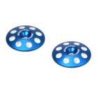 Exotek XL Wing Buttons, 7075 Heavy Duty 22mm Wing Buttons For 1/8 Scale (2pcs | Blue) / EXO1665BLU