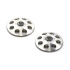 Exotek XL Wing Buttons - Titanium, Heavy Duty 22mm Wing Buttons For 1/8 Scale (2pcs) / EXO1666
