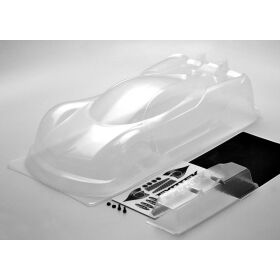 Exotek P1 - Z 1/10 Usgt Race Body, Clear Lexan W/ Wing /...