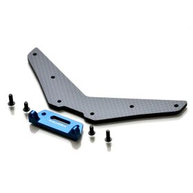 Exotek Carbon-Karosseriehalter hinten +28 mm für Traxxas Slash 2WD / EXO1981