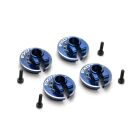 Exotek Federteller Aluminium geklemmt für Traxxas Ultra Stoßdämpfer 4 Stück / EXO2219