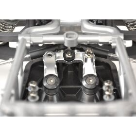 Exotek Tamiya BBX BB-01 HD Lenkhebel Aluminium silber / EXO2236