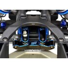 Exotek Team Associated B7.1 HD Lenkplatte Aluminium schwarz-blau eloxiert / EXO2240