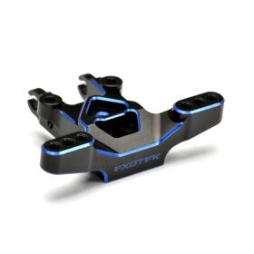 Exotek Team Associated B7.1 HD Kugelkopfhalter vorn Aluminium 7075 schwarz-blau / EXO2245