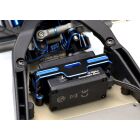 Exotek Team Associated B7.1 HD Servohalter Aluminium schwarz-blau eloxiert / EXO2246