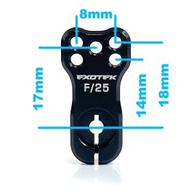 Exotek Heavy Duty Racing Servo Horn, 7075 F/25 / EXO2256