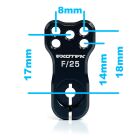 Exotek Heavy Duty Racing Servo Horn, 7075 F/25 / EXO2256
