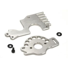 Exotek Associated MT10 / PRO4 SC10 HD Motor Cooling Plate Set, Stainless Steel / EXO2271