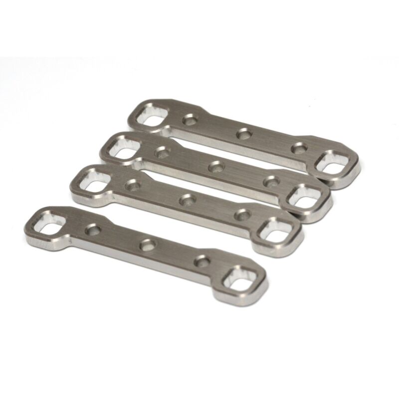 Exotek Associated MT10 / PRO4 SC10 HD Arm Mount Set(2pcs), Stainless Steel / EXO2272