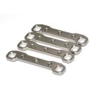 Exotek Associated MT10 / PRO4 SC10 HD Arm Mount Set(2pcs), Stainless Steel / EXO2272