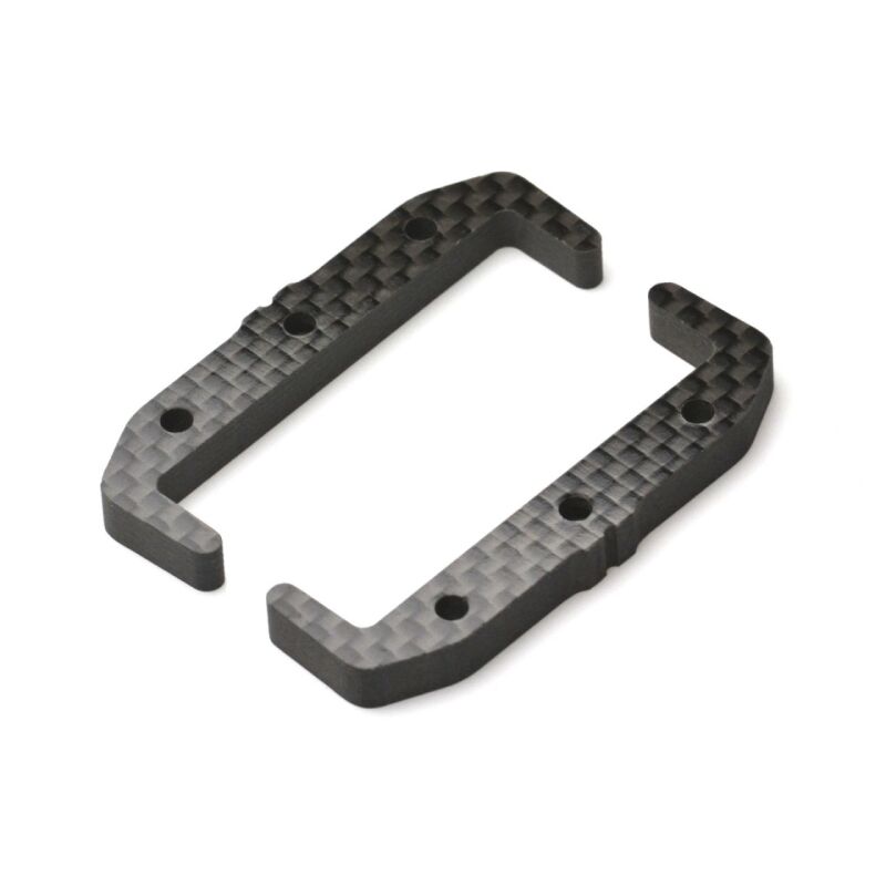 Exotek Carbon Akkuhalter-Set Standard Shorty, für Team Associated B7 / B7.1 / EXO2297