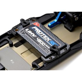 Exotek Carbon Akkuhalter-Set Standard Shorty, für Team Associated B7 / B7.1 / EXO2297